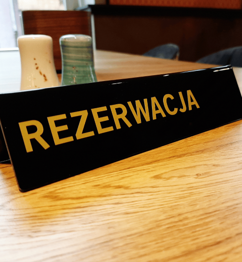 TABLICZKA REZERWACJA